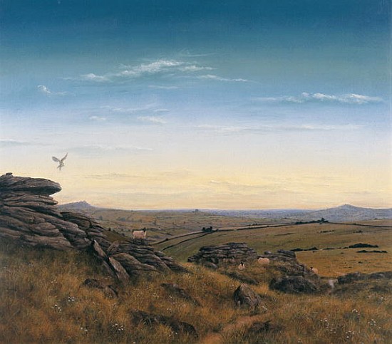 Evening Sky (oil on canvas)  van Simon  Cook