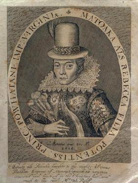 Pocahontas (1595-1617) 1616 (engraving)