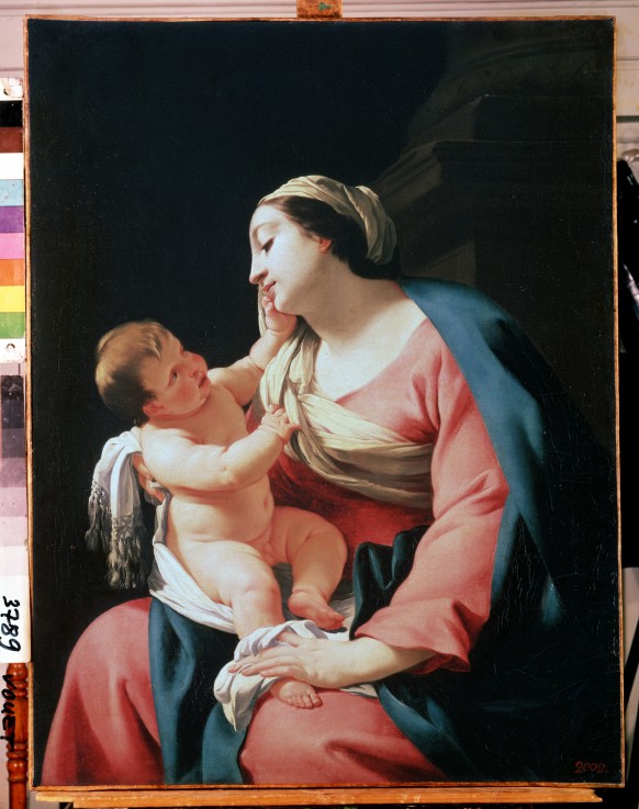 Virgin and Child van Simon Vouet