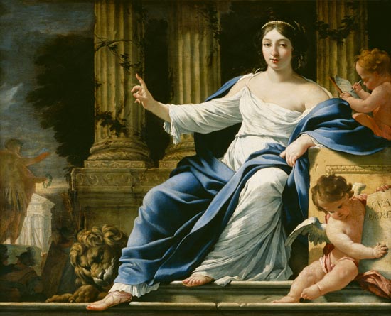 Polymnia, the Muse of Eloquence van Simon Vouet