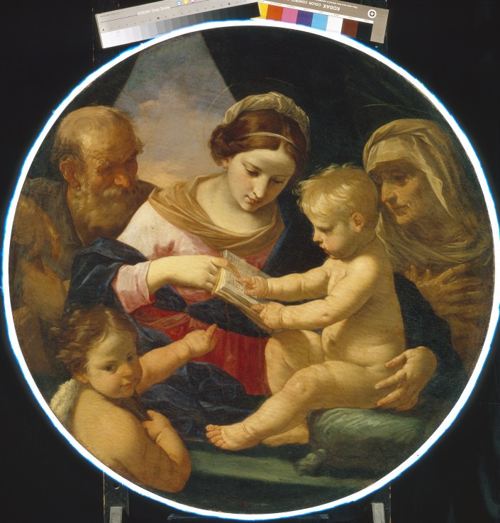 The Holy Family with John the Baptist and Saint Elizabeth van Simone Cantarini