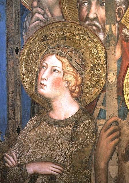 Maesta: St. Catherine of Alexandria van Simone Martini