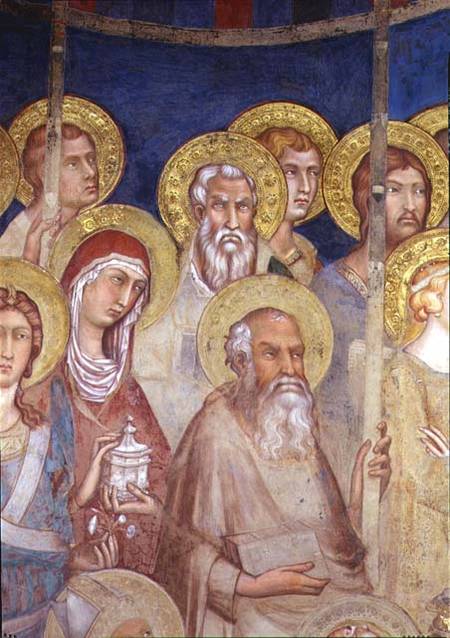 Maesta, detail of saints van Simone Martini