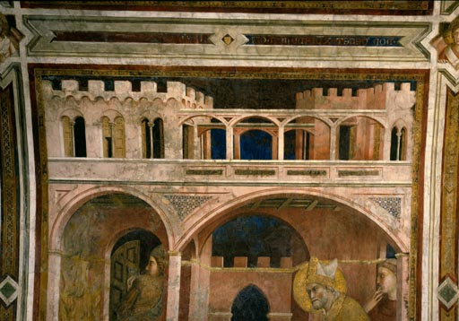 Simone Martini, Feuerwunder, Detail van Simone Martini