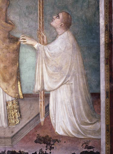 Simone Martini, Wunder der Messe,Diakon van Simone Martini