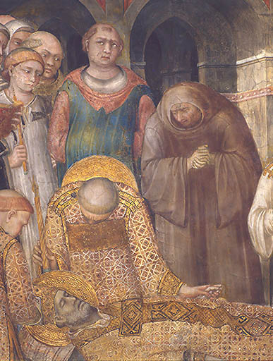 Der Tod des hl. Martin von Tours van Simone Martini