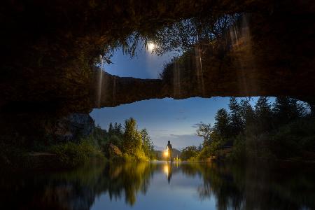 Water moon cave