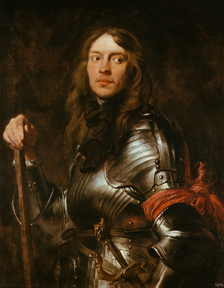 Bildnis eines Geharnischten mit roter Armbinde. van Sir Anthony van Dijck
