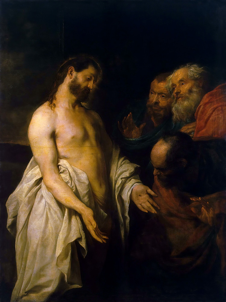 Appearance of Christ to his Disciples van Sir Anthony van Dijck