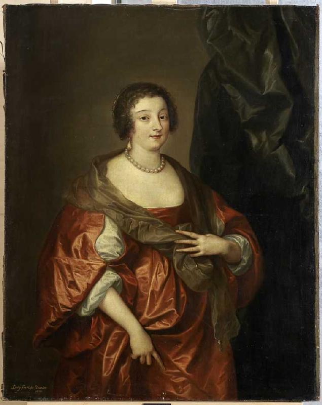 Bildnis der Penelope Naunton, Lady Herbert. van Sir Anthony van Dijck