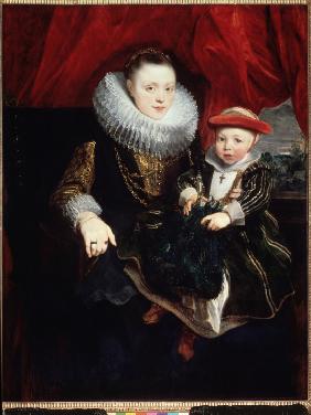Portrait of a young Lady with Child