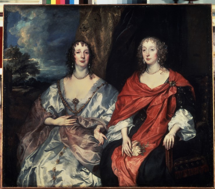 Portrait of Anne Dalkeith, Countess of Morton and Anne Kirke, Ladies-in-Waiting to Queen Henrietta M van Sir Anthony van Dijck