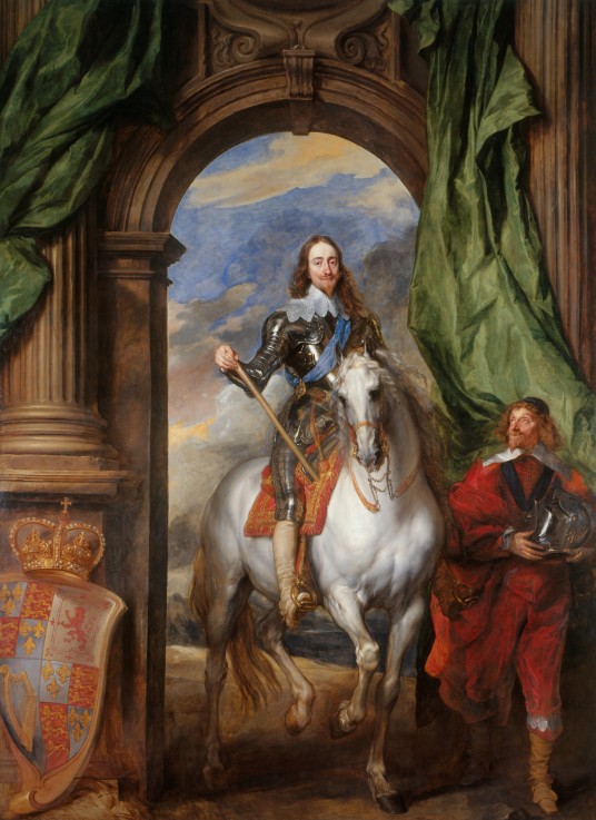 Equestrian portrait of Charles I, King of England  (1600-1649) with M. de St Antoine van Sir Anthony van Dijck