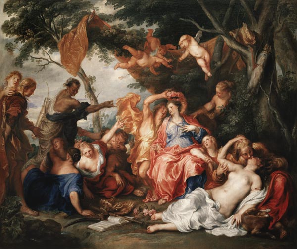 Amarillys und Mirtillo van Sir Anthony van Dyck