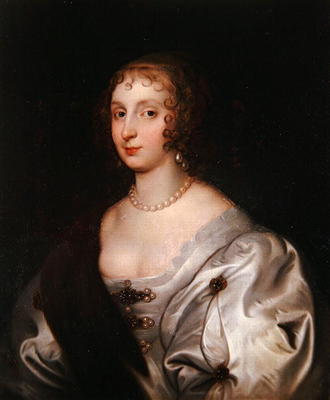 Lady Elizabeth Stuart (oil on canvas) van Sir Anthony van Dyck