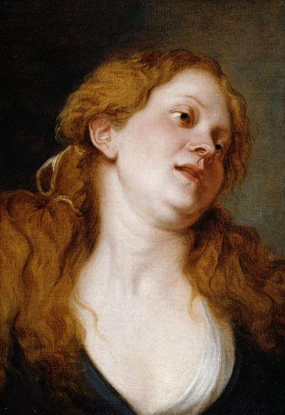 The Penitent Magdalen (oil on canvas) van Sir Anthony van Dyck