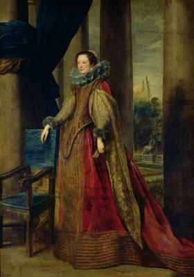 Portrait of a Lady, presumed to be the Marquise Geromina Spinola-Doria de Genes (oil on canvas) van Sir Anthony van Dyck