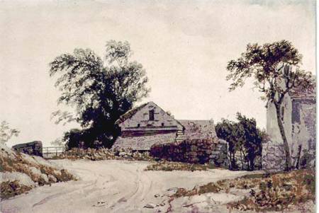 Roadside Cottages van Sir Augustus Wall Callcott