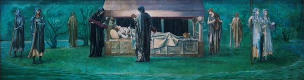 Der Schlaf des König in Avalon van Sir Edward Burne-Jones
