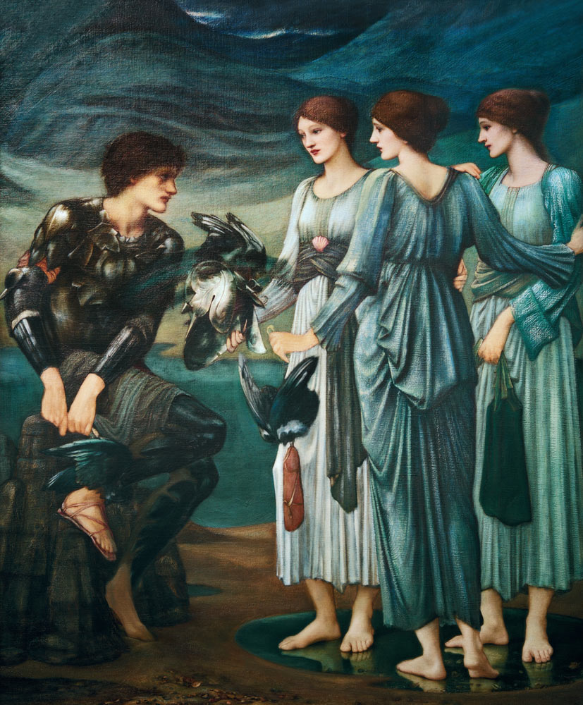 Perseus und die Meernymphen van Sir Edward Burne-Jones