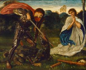 The fight: St George killing the dragon VI