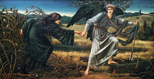 Die Liebe führt den Pilger van Sir Edward Burne-Jones