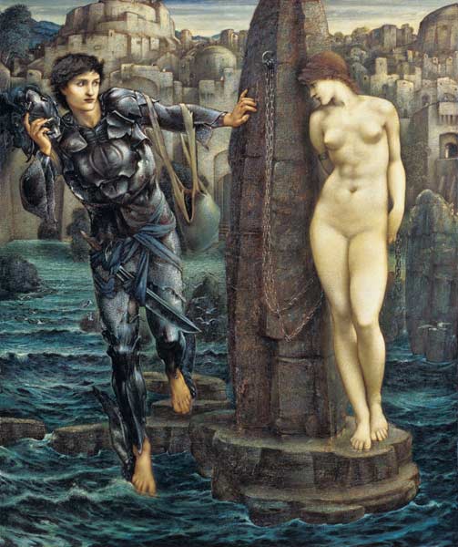 Der Schicksals-Felsen (The Rock of Doom) van Sir Edward Burne-Jones