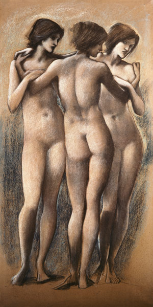 The Three Graces van Sir Edward Burne-Jones