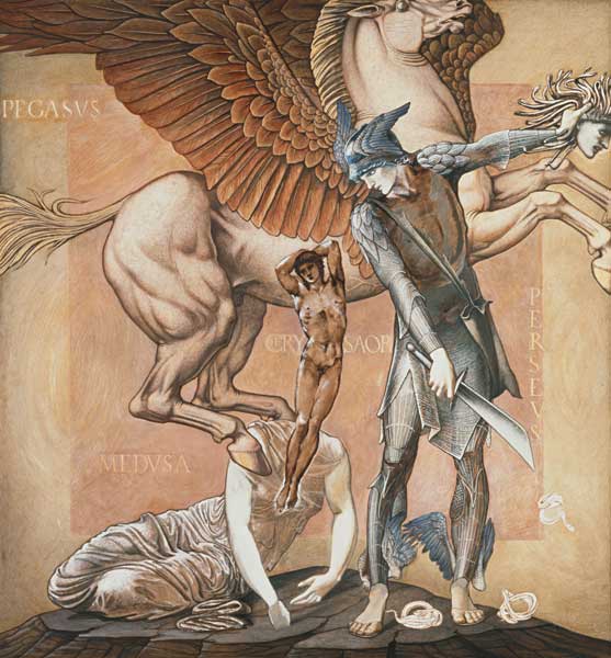 The Death of Medusa I van Sir Edward Burne-Jones