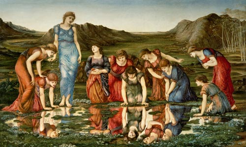 Der Spiegel der Venus van Sir Edward Burne-Jones