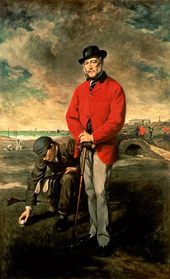 Portrait of John Whyte Melville of Bennochy and Strathkinness Captain of the Club 1823 van Sir Francis Grant