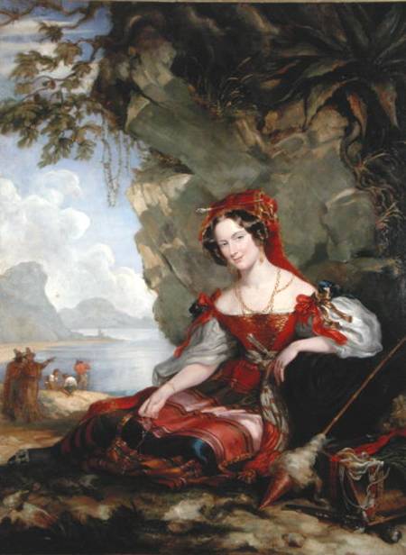 Lady Montague as a Gypsy van Sir George Hayter