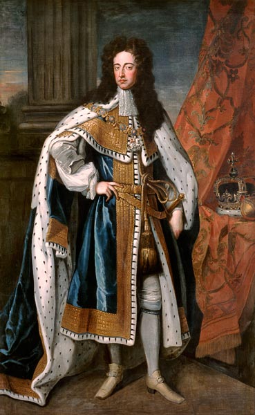 Portrait of William III (1650-1702) of Orange van Sir Godfrey Kneller