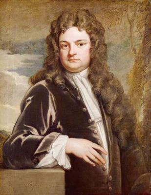 Portrait of Sir Richard Steele (1672-1729) 1711 (oil on canvas) van Sir Godfrey Kneller