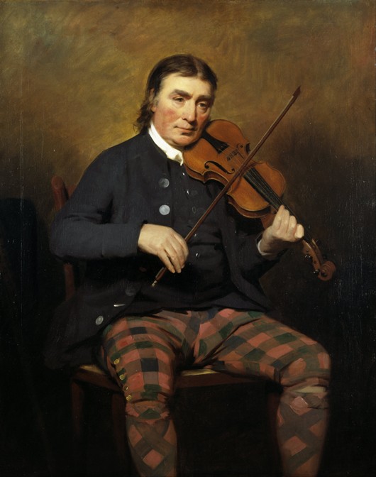 Portrait of the Violinist and composer Niel Gow (1727-1807) van Sir Henry Raeburn