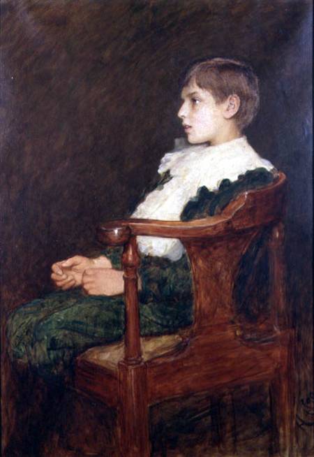 Portrait of the Artist's Son Lorenz van Sir Hubert von Herkomer