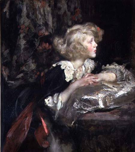 Portrait of Lady Diana Manners, later Lady Diana Cooper van Sir James Jebusa Shannon