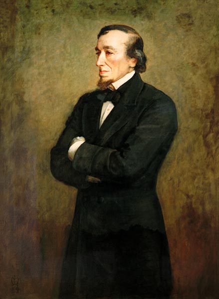 Portrait of Benjamin Disraeli (1804-1881) Earl of Beaconsfield van Sir John Everett Millais