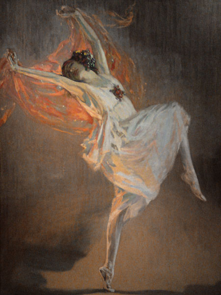 Ballerina Anna Pavlova (1881-1931) van Sir John Lavery