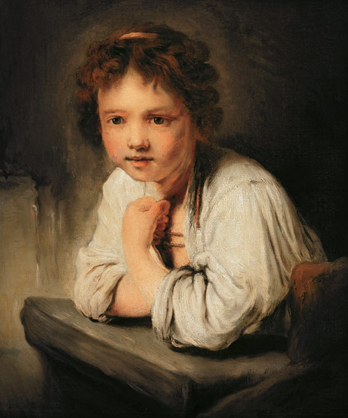 Young Girl at a Window van Sir Joshua Reynolds