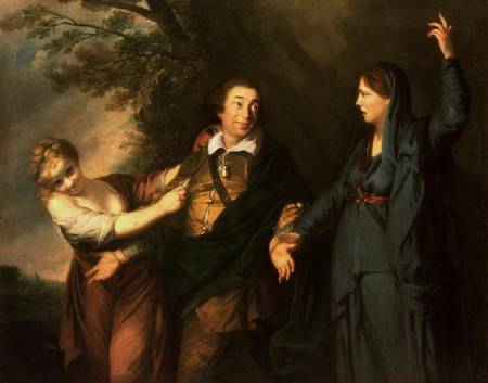 David Garrick (1717-79) van Sir Joshua Reynolds