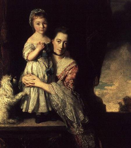 Georgiana, Countess Spencer with Lady Georgiana Spencer van Sir Joshua Reynolds