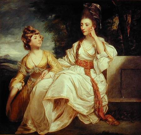 Mrs Thrale and her Daughter Hester (Queeney) van Sir Joshua Reynolds