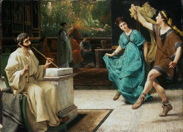 Tanz im alten Rom. van Sir Lawrence Alma-Tadema