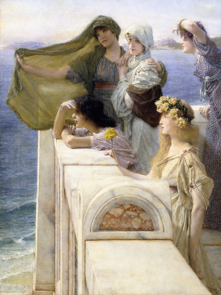 At Aphrodite's Cradle van Sir Lawrence Alma-Tadema