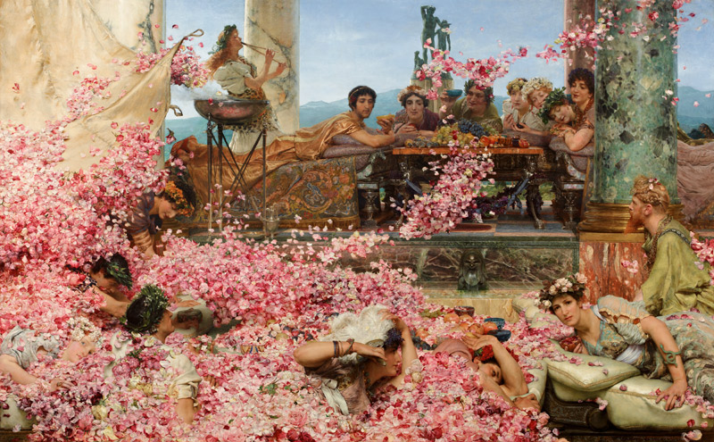 De rozen van Heliogabalus   van Sir Lawrence Alma-Tadema