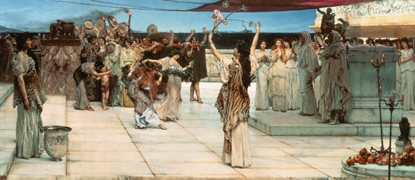 A Dedication to Bacchus van Sir Lawrence Alma-Tadema