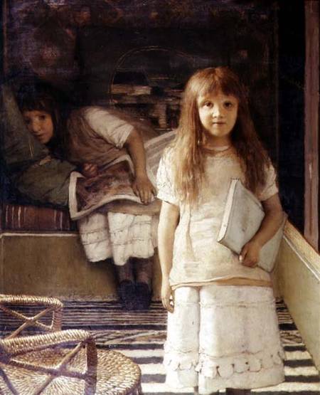 This is our Corner (Portrait of Anna and Laurense Alma-Tadema) van Sir Lawrence Alma-Tadema