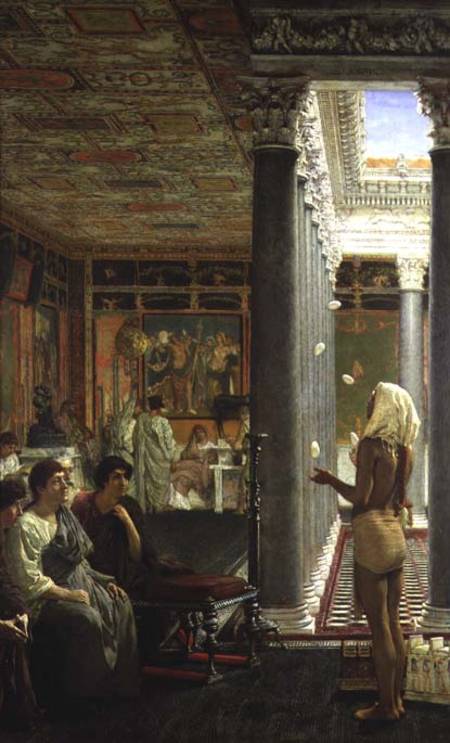 Egyptian Juggler van Sir Lawrence Alma-Tadema