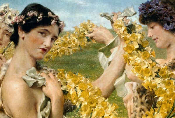 When Flowers Return van Sir Lawrence Alma-Tadema